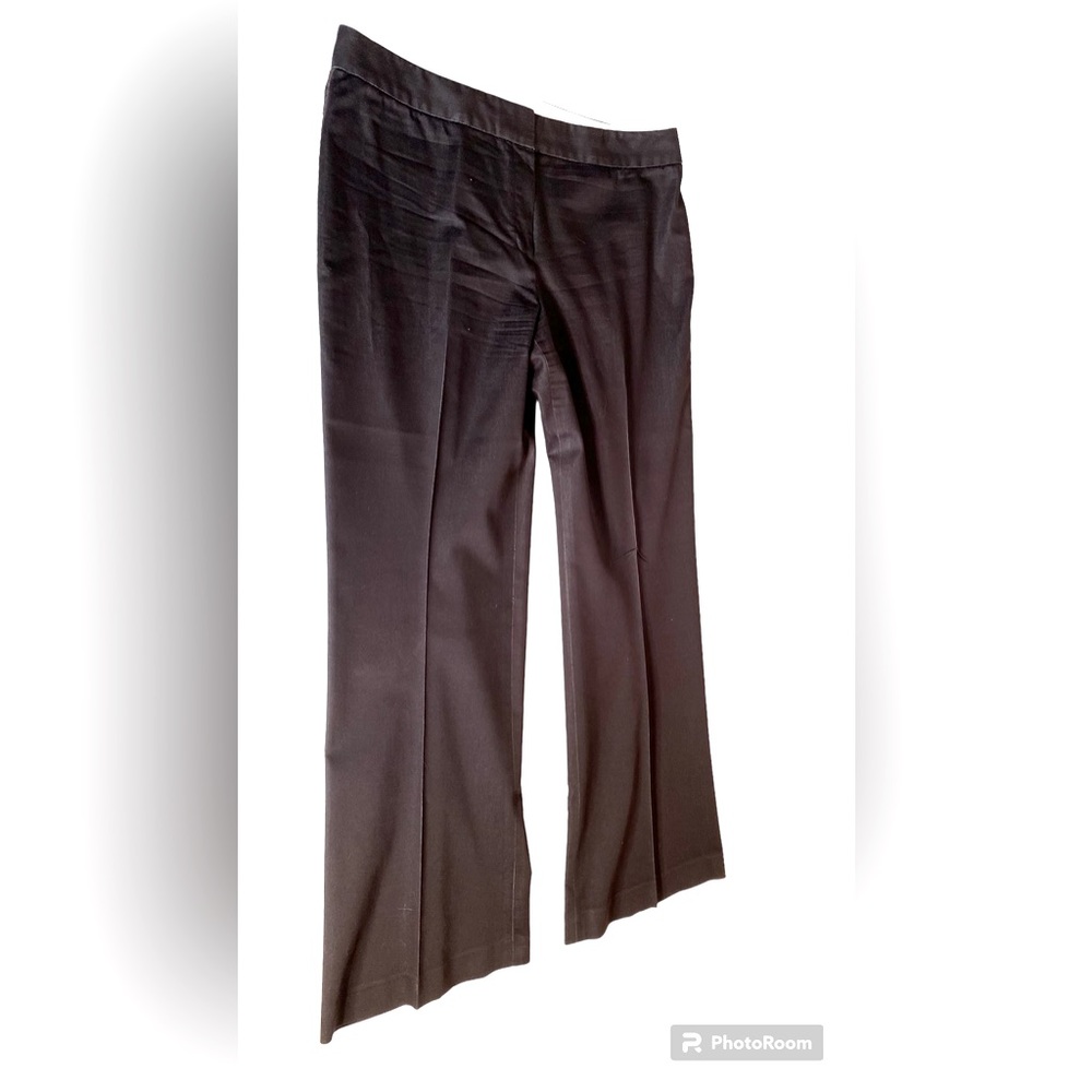 Tahari wide leg brown slacks size 14